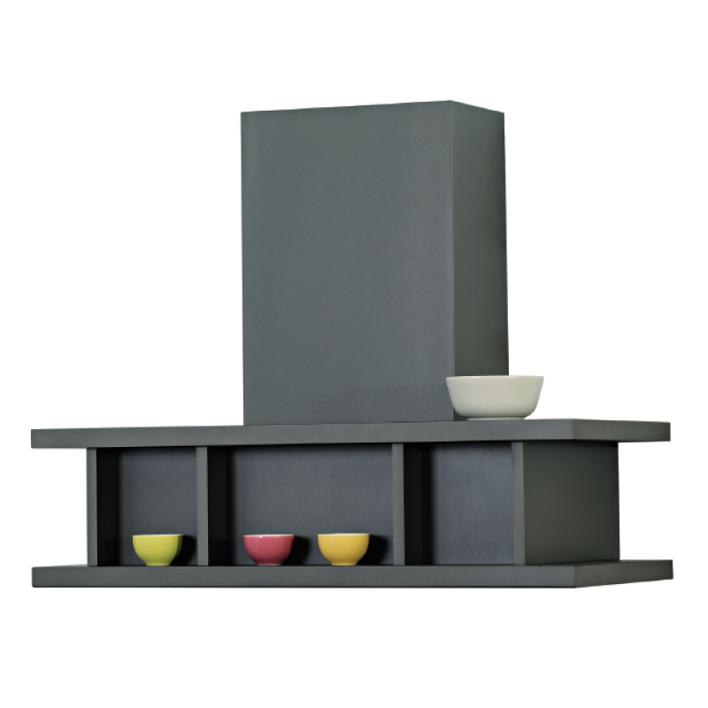 Campana extractora ESTILO INDUSTRIAL en acero inoxidable bruñido 120 cm