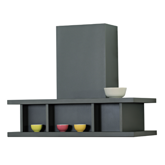 Campana extractora ESTILO INDUSTRIAL en acero inoxidable bruñido 120 cm