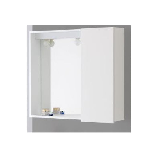 Espejo de baño con puerta blanca 67x16x h60,5 cm