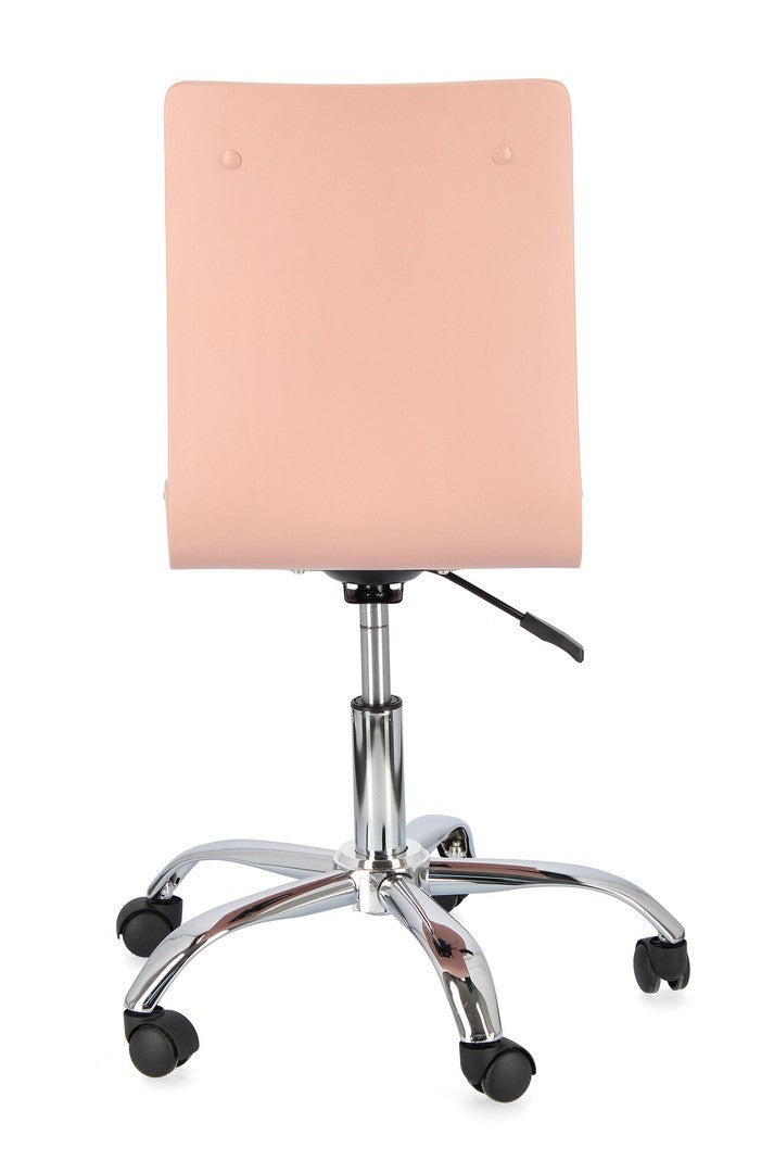 Silla de oficina Young Hearts acero símil piel 42,5 x 40 x 87 cm