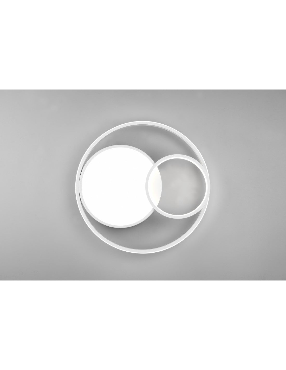 Lámpara de Techo Moderna Vuelta Blanco 3 LED Dimmer 28w Trio Lighting