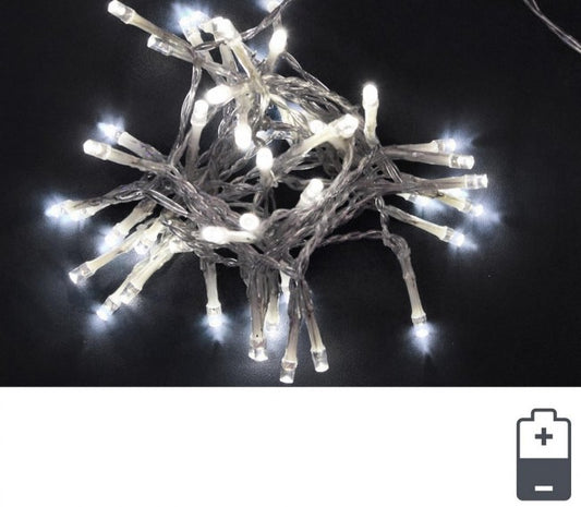 6x Bt Cadena 48 LEDs Blancos Tr Int. Cable