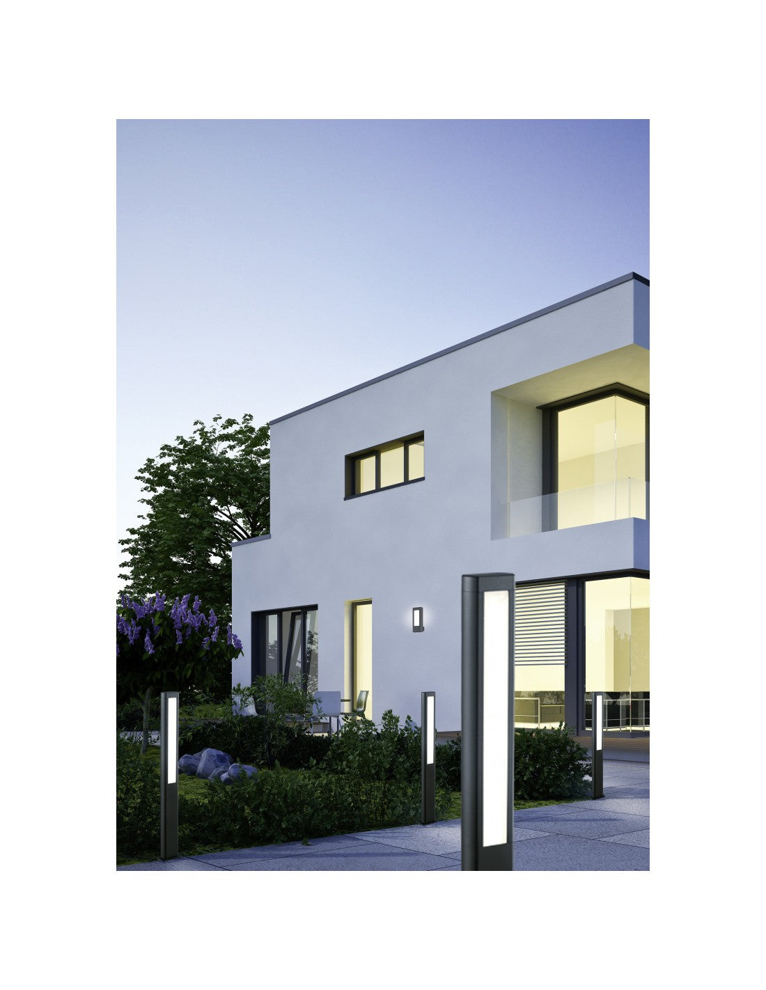 Aplique LED para exterior Rhine IP54 Antracita H25 cm Trio Lighting