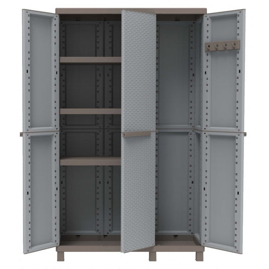 Armario grande de resina de tres puertas 102 x 39 x 170 h cm