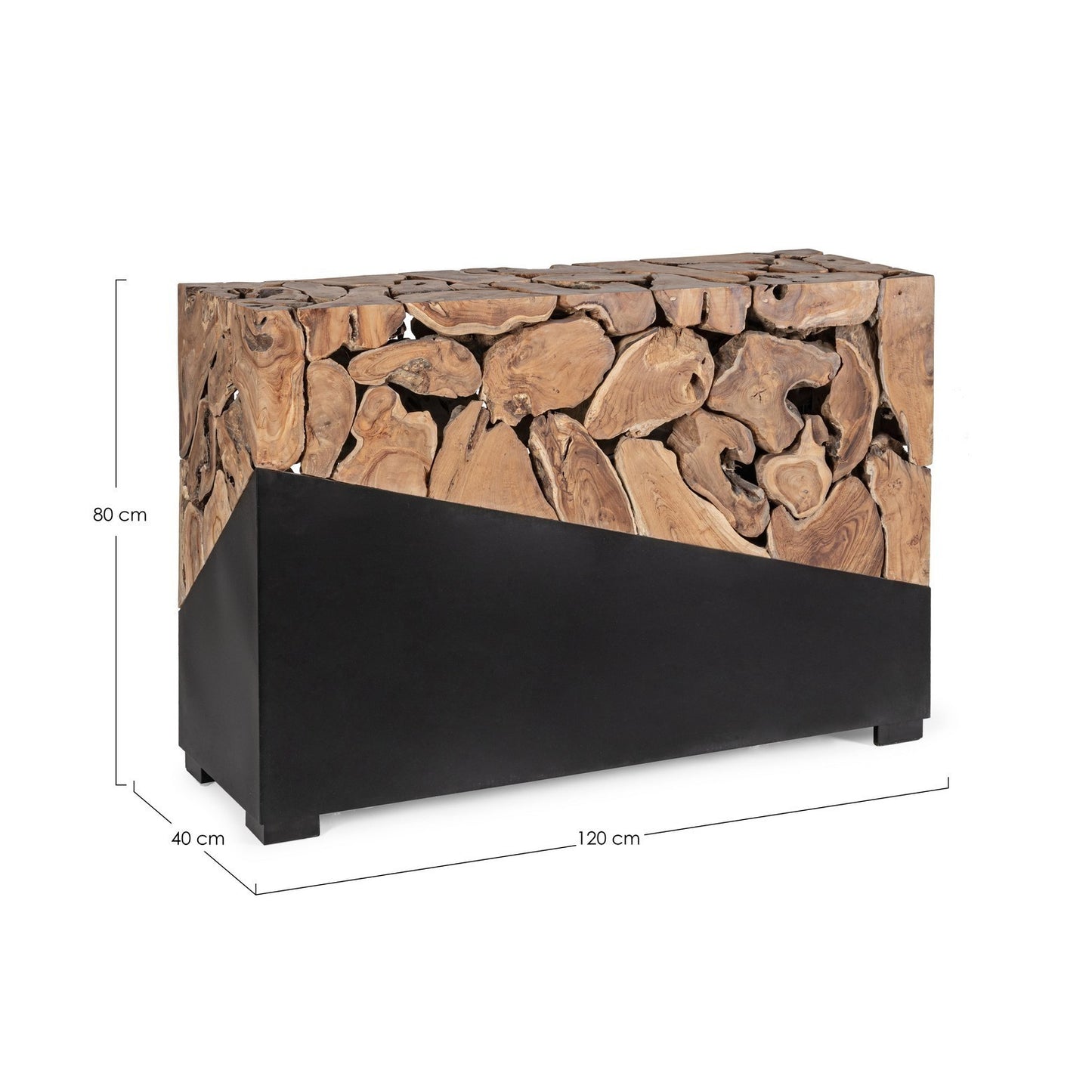 Consola Granada 120x40 cm en madera revestida de melamina 