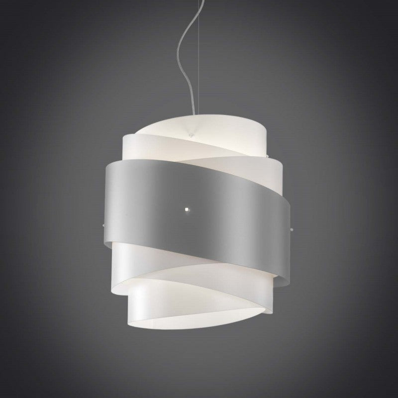 BEA lámpara colgante una luz Plata diámetro 40x h39 cm