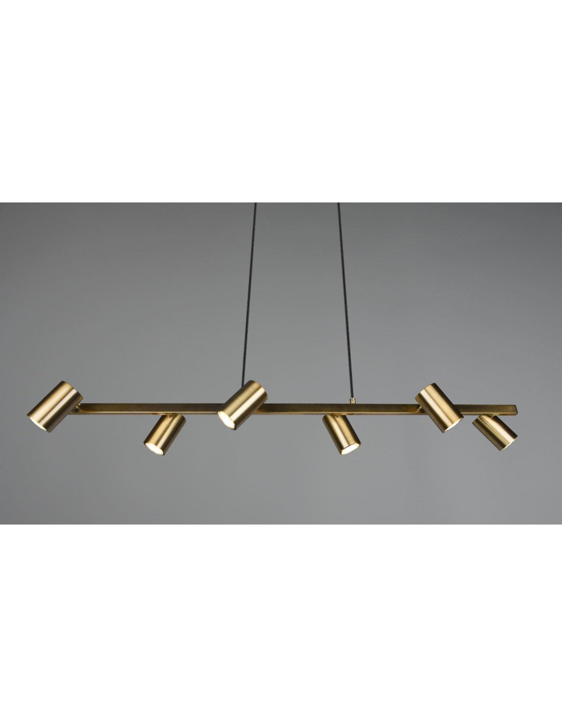 Araña 6 Focos GU10 Ajustables Marley Latón Envejecido Trio Lighting