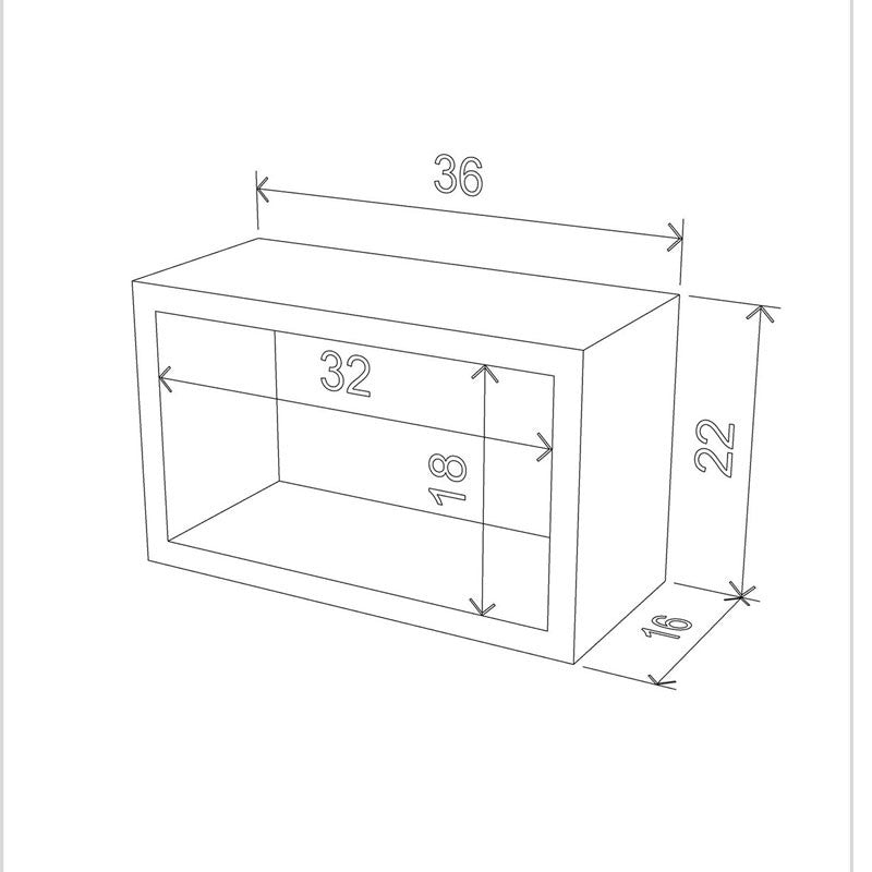 Quadro rettangolare Monroe decorazione murale cm 36 x 18 x 22 h EFFEZ