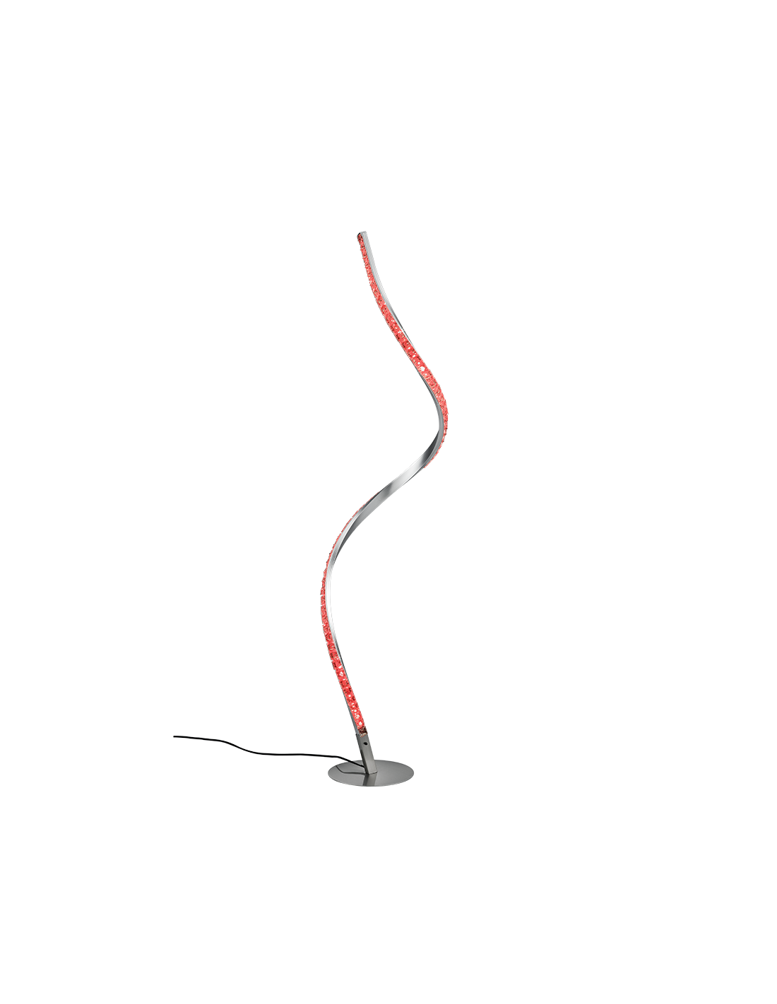 Lámpara de pie LED Rubin moderna regulable efecto cristal RGB H116 cm Trio Lighting