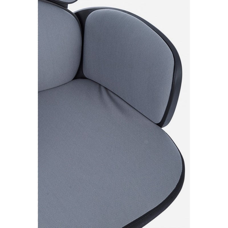 Sillón de oficina con reposabrazos en tela Gris Oscuro ARMSTRONG 64x69 x h118,5-128 cm