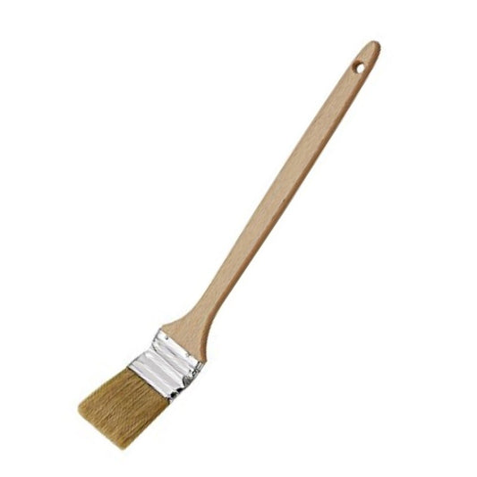 Cepillo para radiadores con mango de madera, cerdas de 50 mm