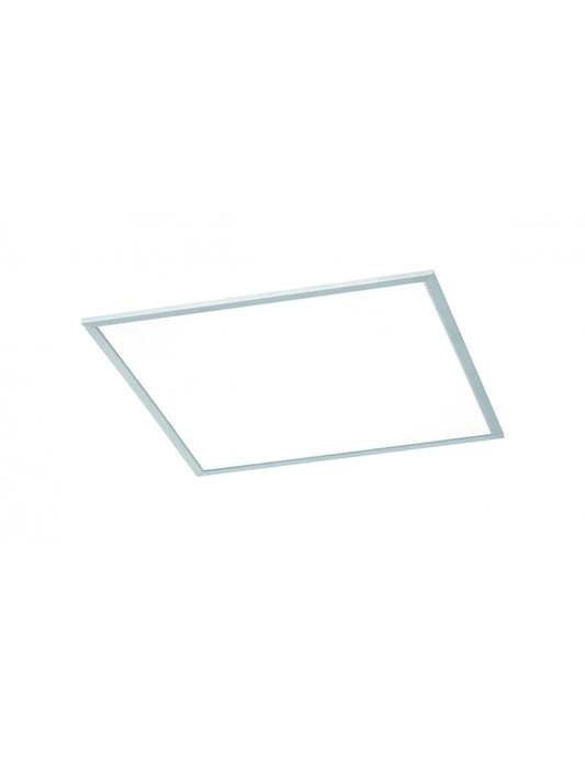 Griffin Plafón Cuadrado LED Regulable Rgbw Níquel 59x59 cm Trio Lighting