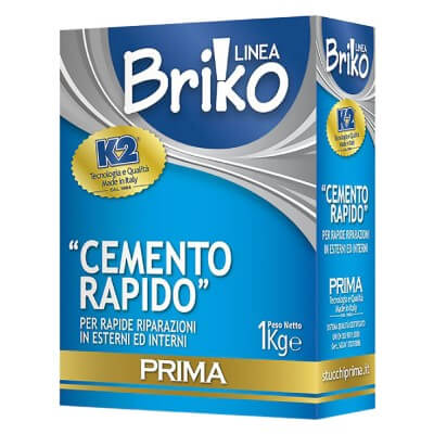 Cemento Rapido en Polvo 'Briko K2' Kg. 4 - Bolsa