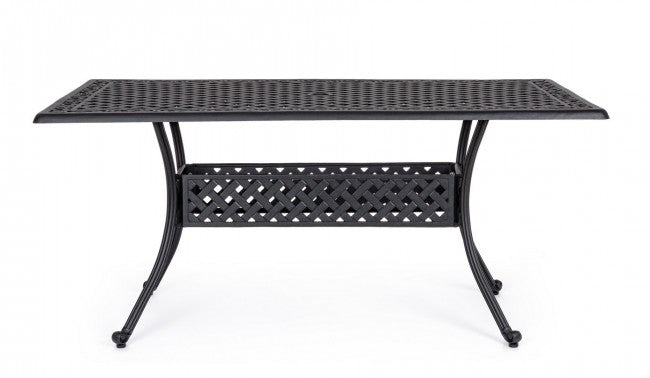Mesa exterior Ivrea rectangular antracita 90 x 160 cm