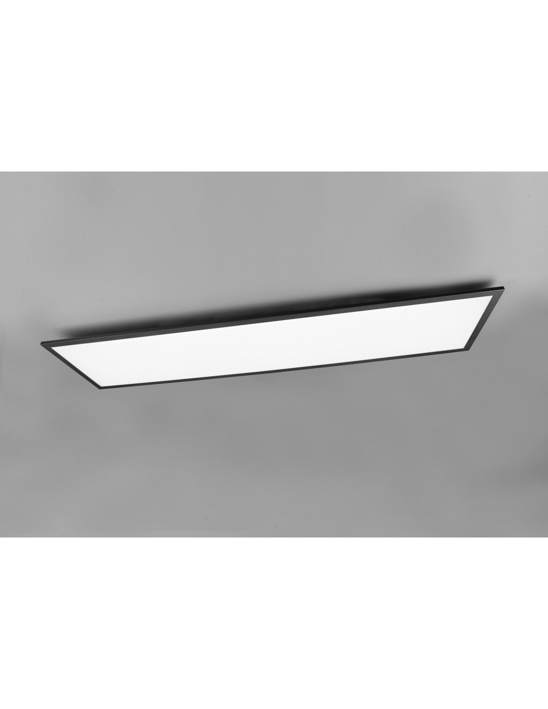 Lámpara de techo LED rectangular moderna Gamma Black Trio Lighting