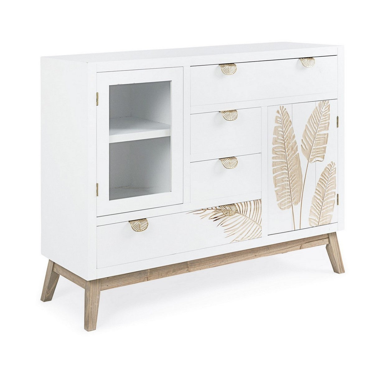 Aparador Folium 2 puertas y 4 cajones 100x34x80h cm