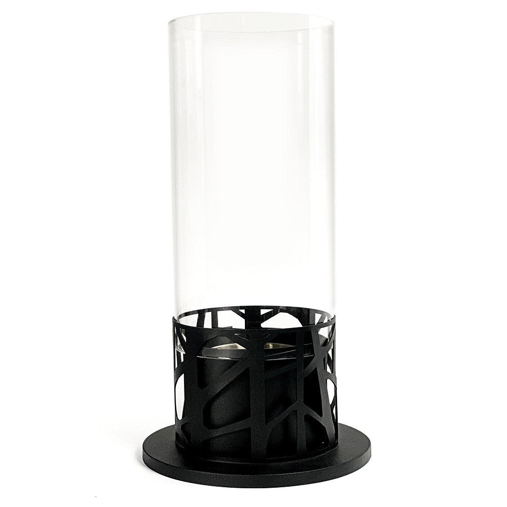 Chimeneas independientes de bioetanol negras 20,3 x 20,3 xh 50 cm