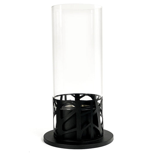 Chimeneas independientes de bioetanol negras 20,3 x 20,3 xh 50 cm