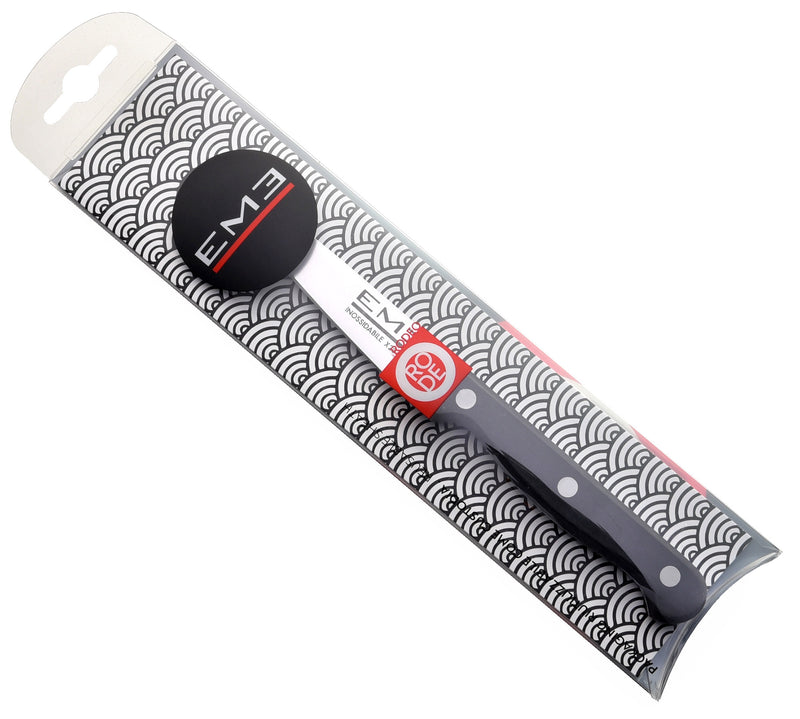 Cuchillo pelador con hoja de 9 cm y mango de POM remachado