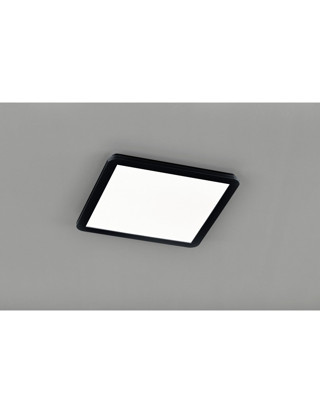 Camillus Plafón Cuadrado Led Regulable Negro IP44 40x40 cm Trio Lighting