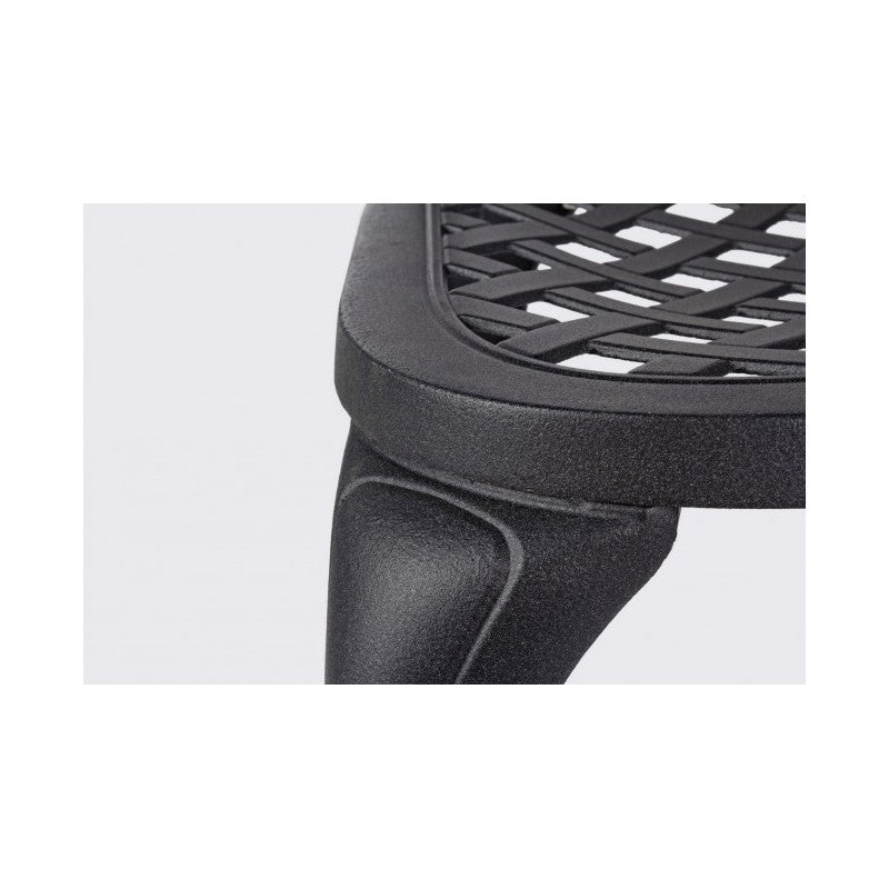 Silla exterior de aluminio antracita 44 x 46 x 89H cm