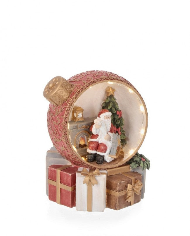 4x Esfera decorativa Baldwin Santa C