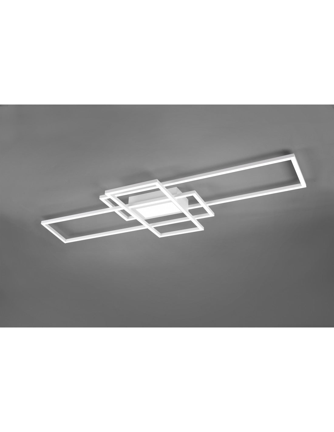 Irvine plafón 3 rectángulos LED 60w blanco L105 cm regulable Trio Lighting