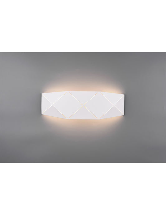 Lámpara de pared LED rectangular Zandor blanco L40 cm Trio Lighting