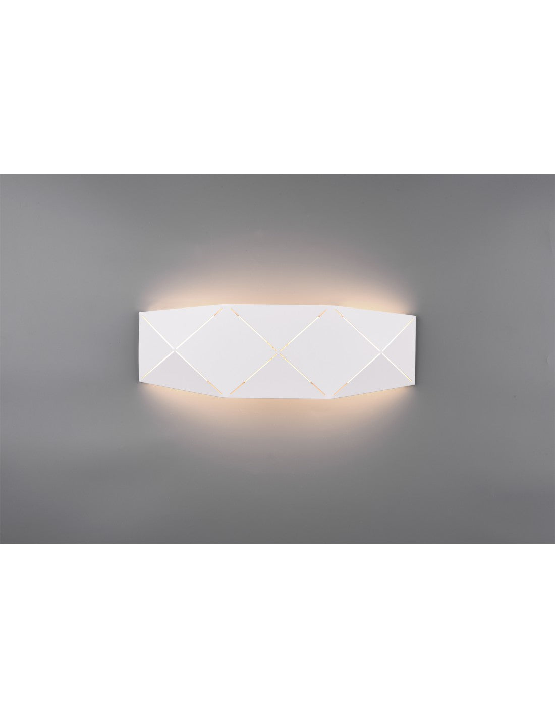 Lámpara de pared LED rectangular Zandor blanco L40 cm Trio Lighting