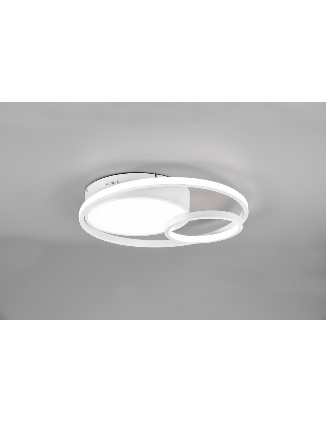 Lámpara de Techo Moderna Vuelta Blanco 3 LED Dimmer 28w Trio Lighting