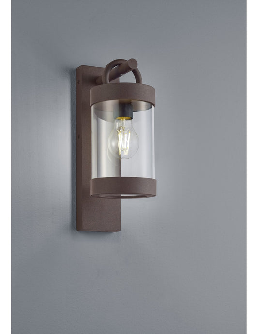 Lámpara de pared Sambesi Rust con sensor crepuscular IP44 Trio Lighting