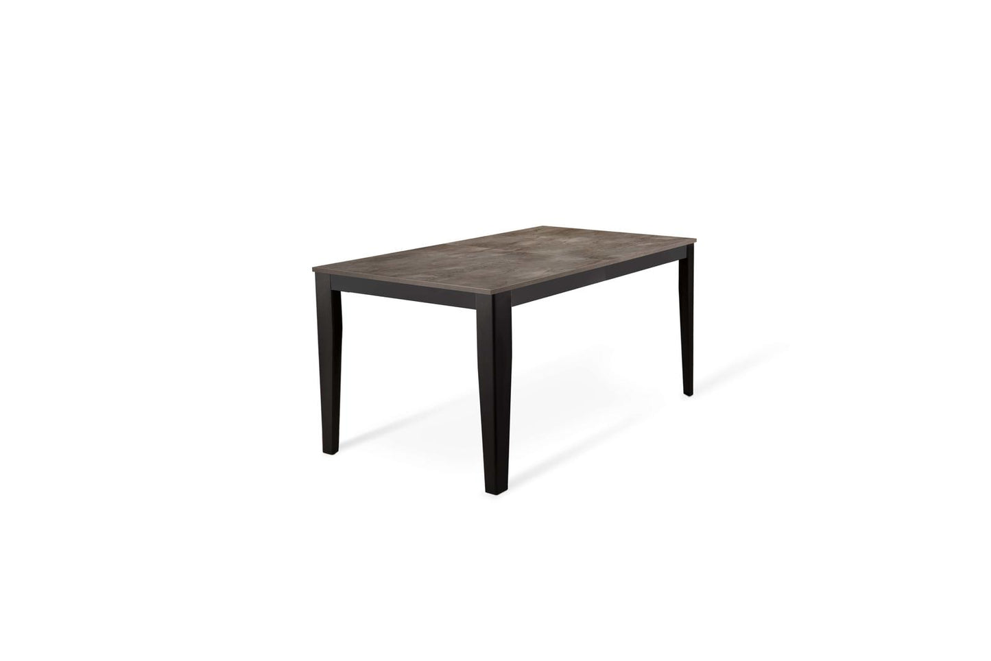 Mesa extensible de hormigón gris - metal negro 90 cm x 156 - 316 cm H. 76 cm