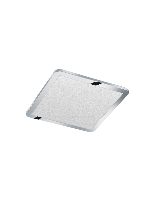 Plafón de baño cuadrado LED Dimmer 22w Cinzia Chrome IP44 Trio Lighting