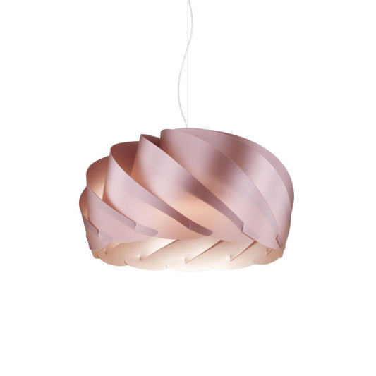Suspensión de metal rosa en metal cromado cm. 42x26h