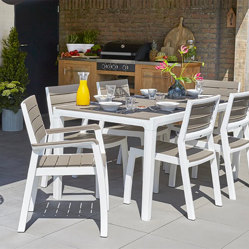 Mesa Keter Harmony blanco-capuvvino 160x90 cm