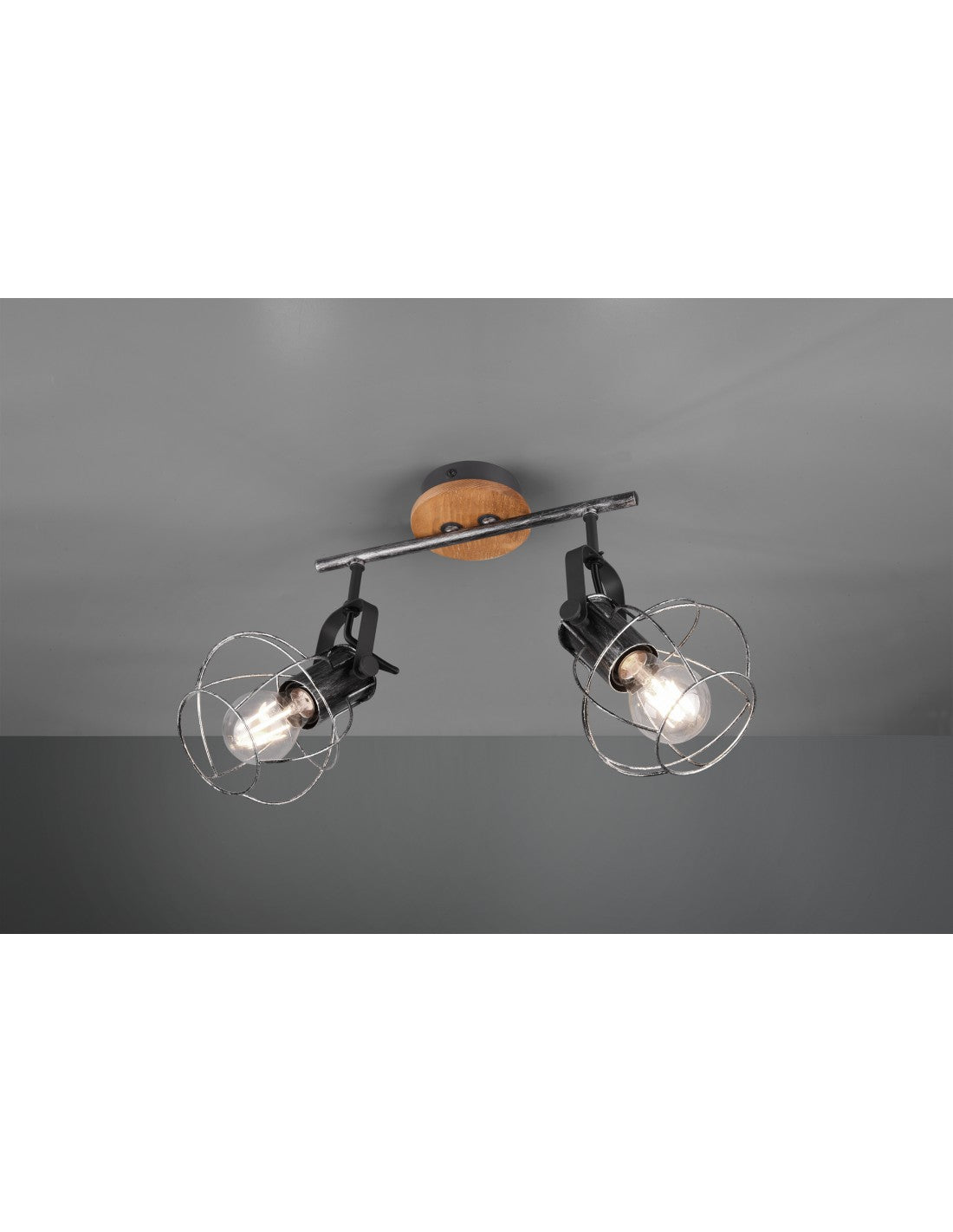 Foco Vintage 2 Luces Orientables Madras Trio Lighting