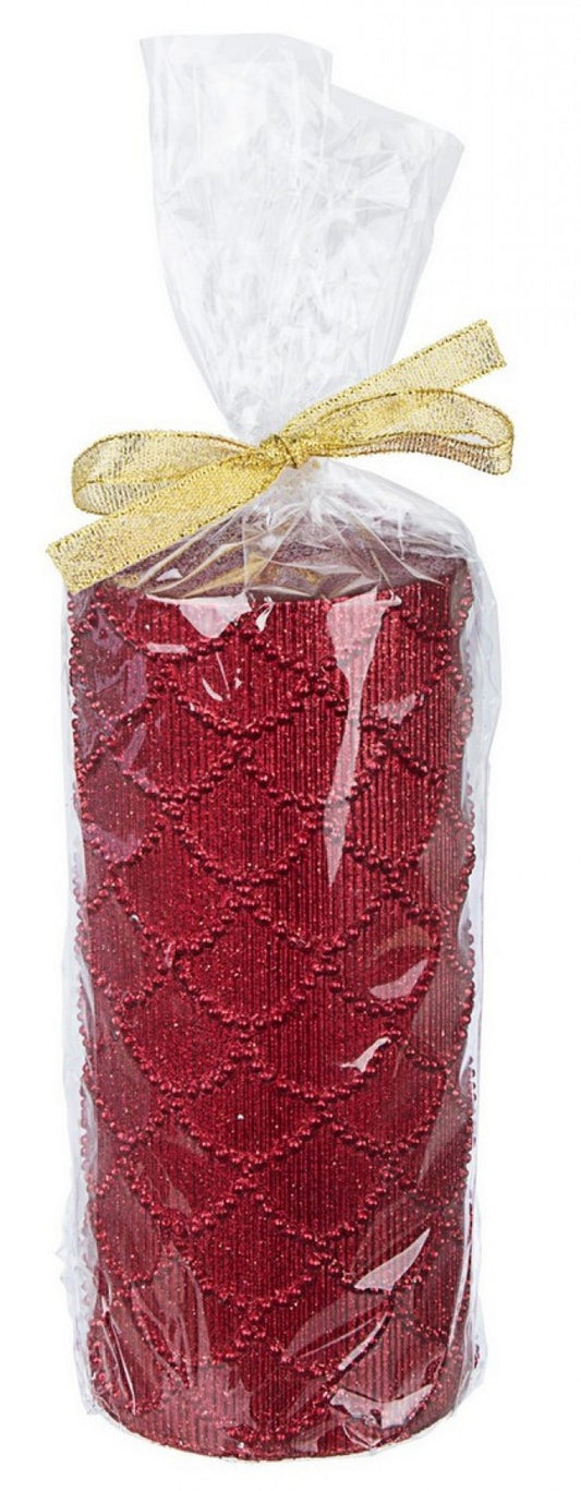 6x Vela Roja Luxe 7X15