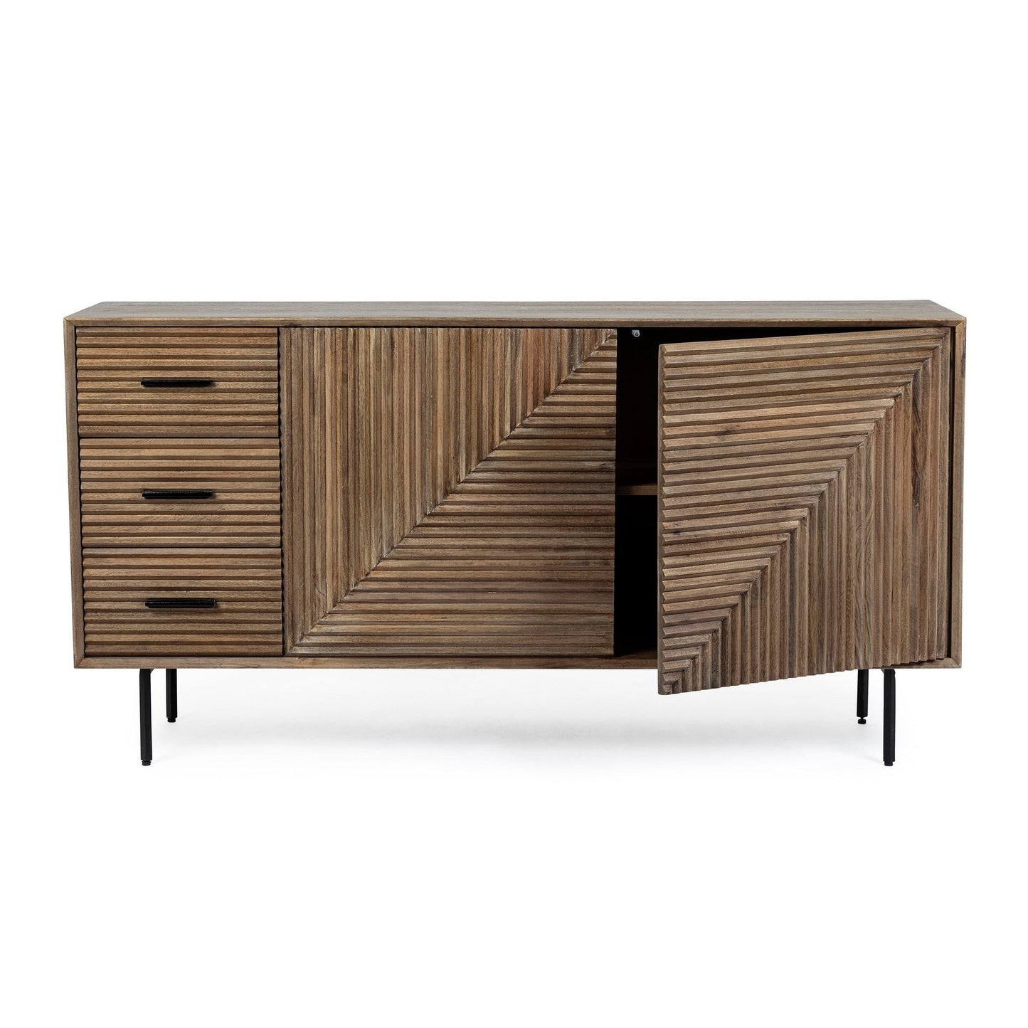 Aparador Darsey de madera con 2 puertas y 3 cajones