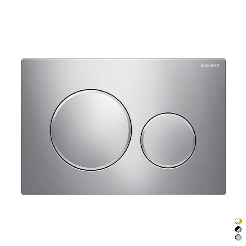 Placa Sigma 20 Geberit 2 botones - Cromo satinado