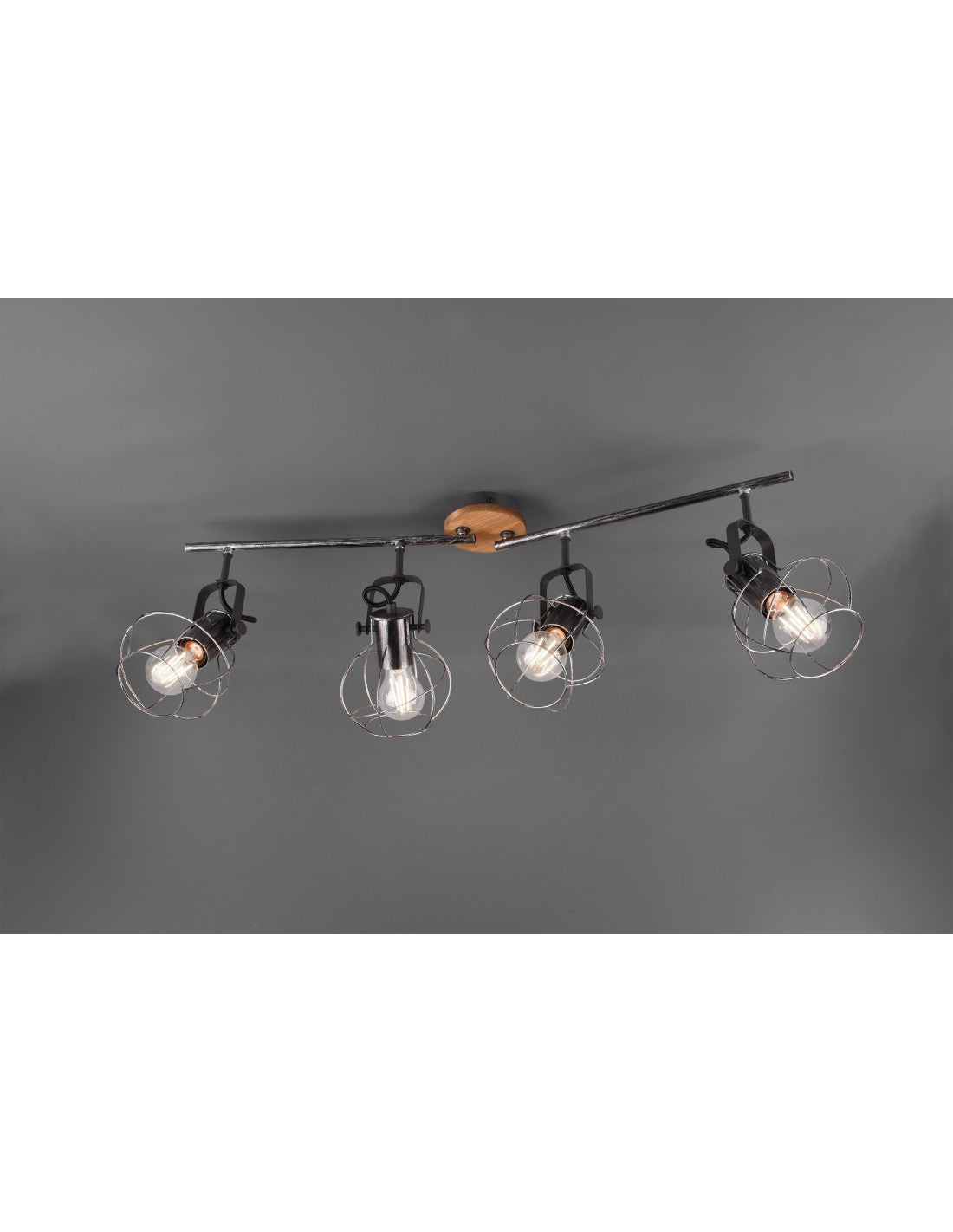Lámpara 4 Focos Orientables Madras Industrial Trio Lighting