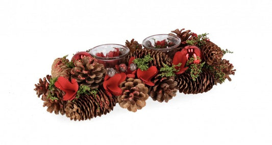 Portavelas 6x 2P Lilibeth Rett Rojo