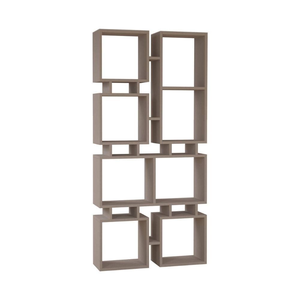 Librería Rail gris tórtola doble cara 79x166,5