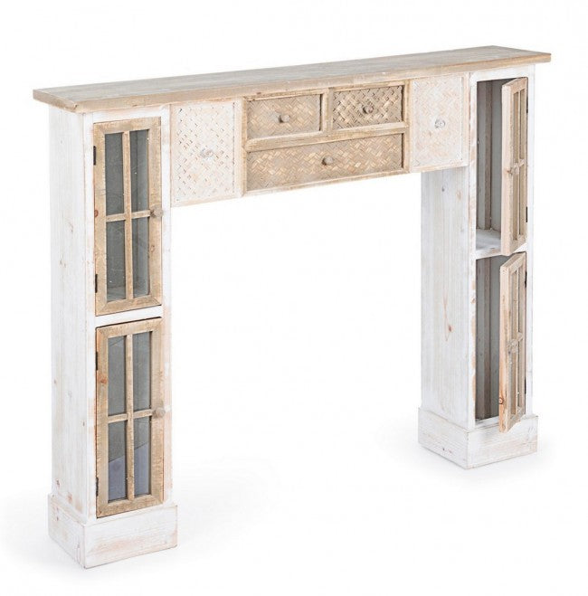 Cornice per camino Decor Omar 4 ante 120x23x100h cm