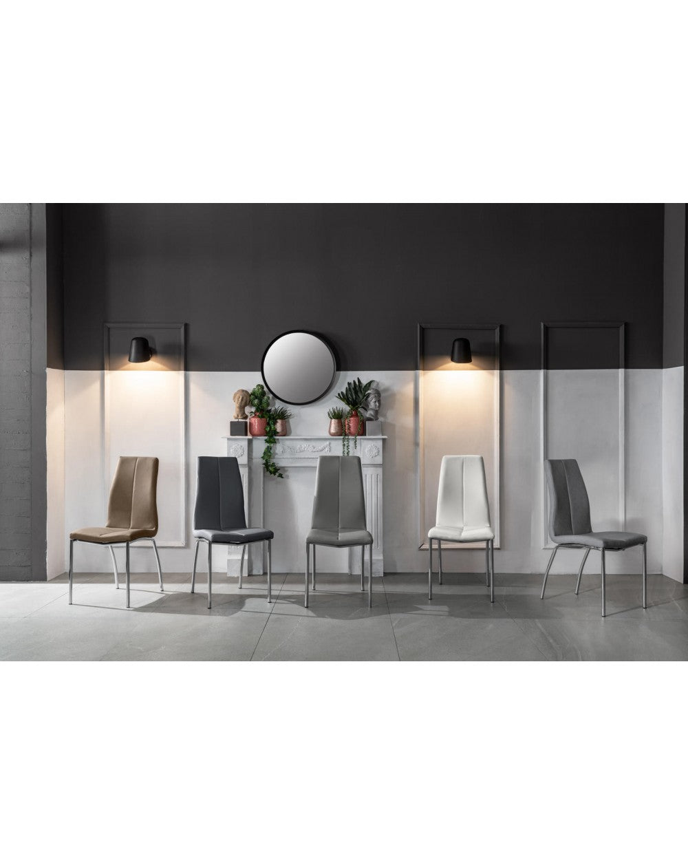 4x Sillas de piel sintética - Viva