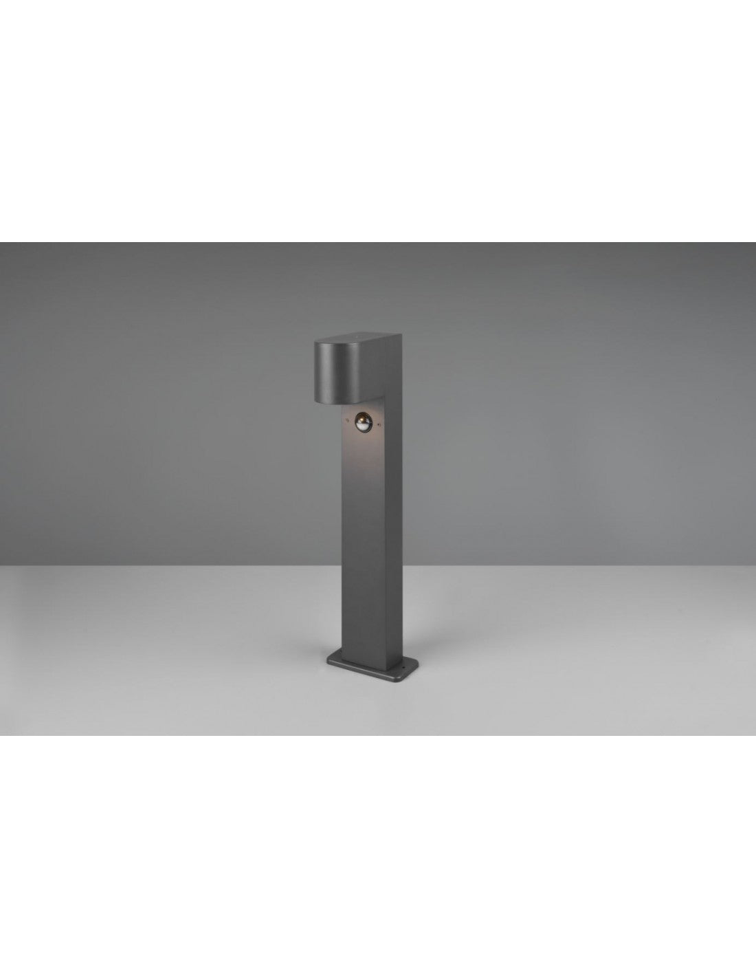 Bolardo de Jardín Bajo 1xGU10 Roya Antracita IP44 Sensor de Movimiento Trio Lighting