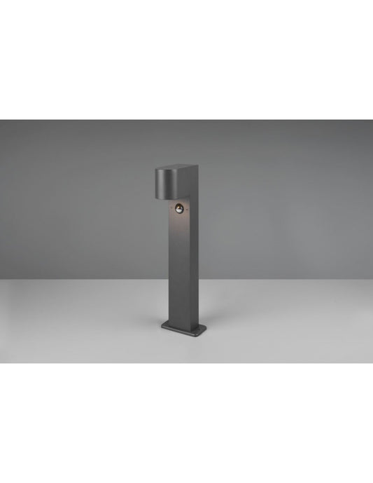 Bolardo de Jardín Bajo 1xGU10 Roya Antracita IP44 Sensor de Movimiento Trio Lighting