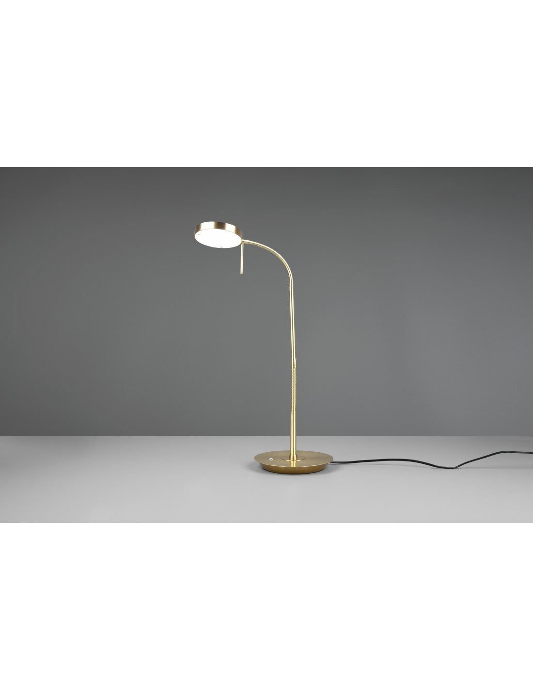 Lámpara de escritorio flexible Monza LED Touch Dimmer Brass Trio Lighting