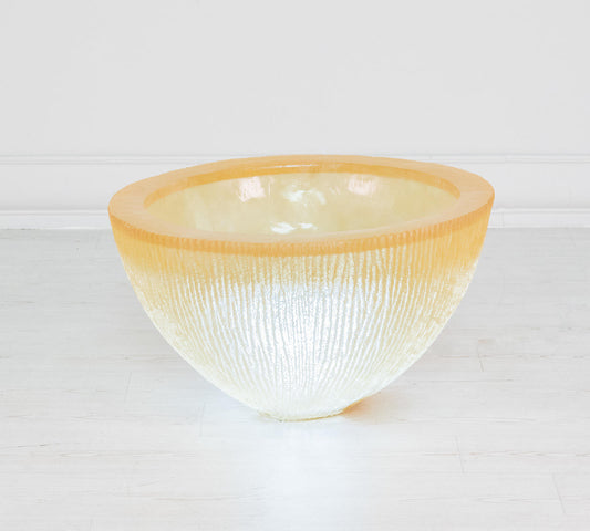 Jarrón resina blanca 80x80x45h cm