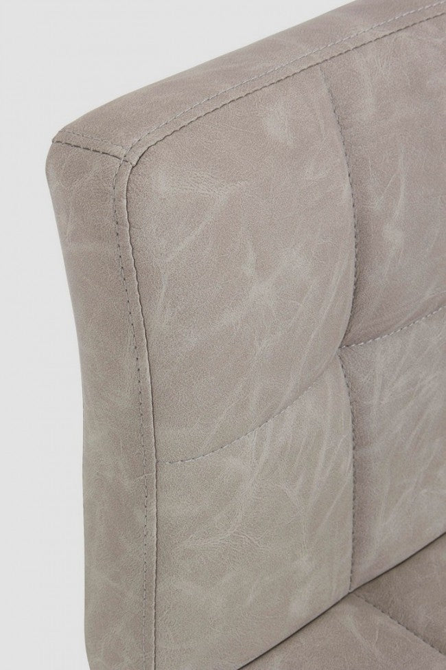 2x Taburete de bar Greyson gris claro Vint