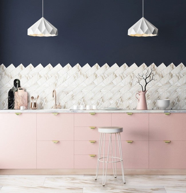 Taburete de bar de madera blanco estilo natural